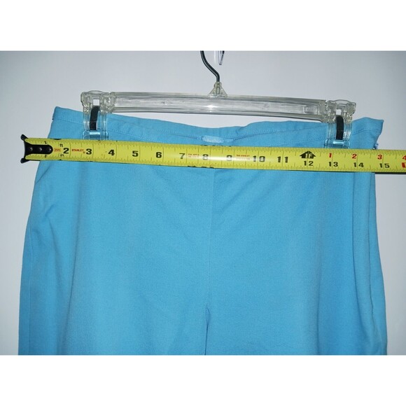 J Mclaughlin Pants Women's 4 Light Baby Blue Cotton Crop Casual Ankle Side Zip - Picture 7 of 11